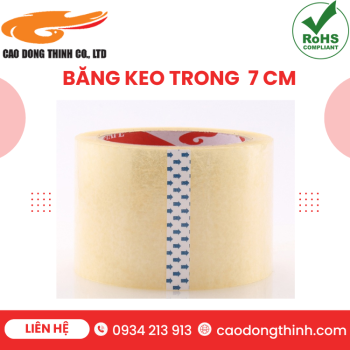 Băng keo trong 7 cm chất lượng cao