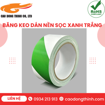 Băng keo dán nền sọc xanh trắng chất lượng cao