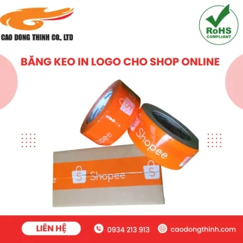 Băng keo in logo cho shop online chất lượng cao