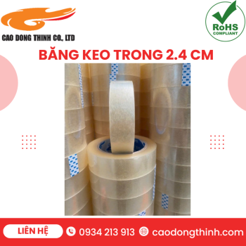 Băng keo trong 2.4 cm
