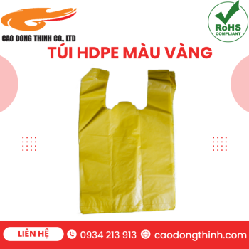Túi nilon HDPE màu vàng
