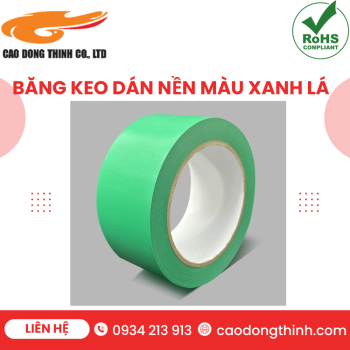 Băng keo dán nền màu xanh lá