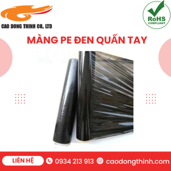 Màng PE đen quấn tay chất lượng cao