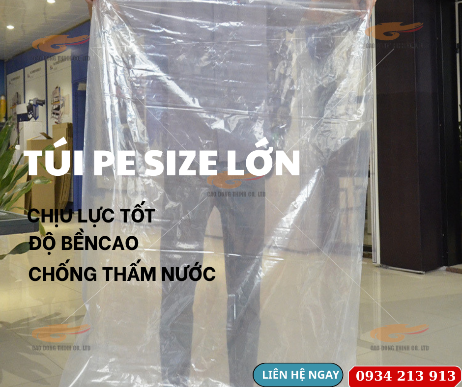 Túi Pe size lớn chất lượng cao