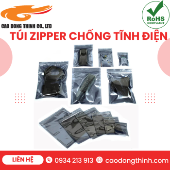 Túi zipper chống tĩnh điện chất lượng cao