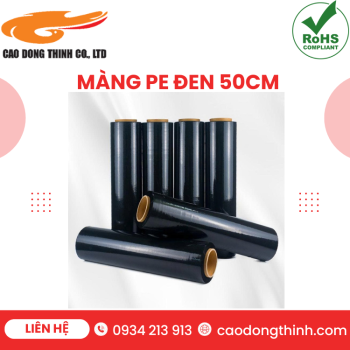 Màng PE đen 50cm chất lượng cao