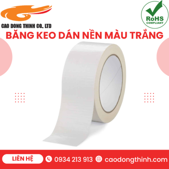 Băng keo dán nền màu trắng chất lượng cao