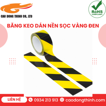 Băng keo dán nền sọc vàng đen chất lượng cao