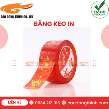 Băng keo in chất lượng cao CAO ĐÔNG THỊNH