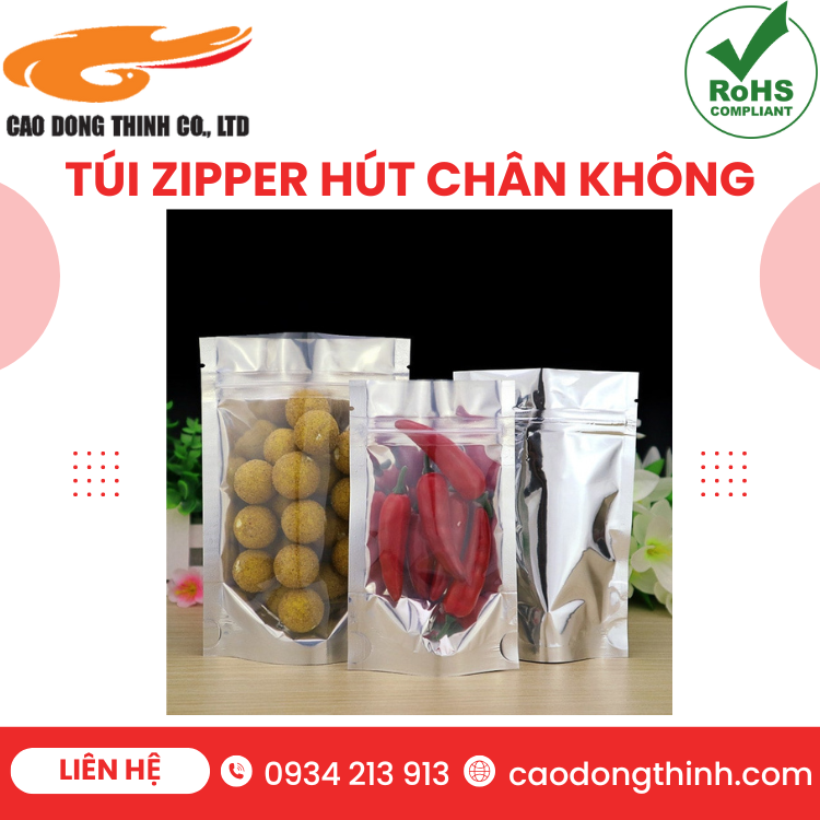 Túi Zipper hút chân không Cao Đông Thịnh