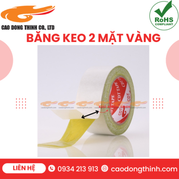 BĂNG KEO 2 MẶT VÀNG