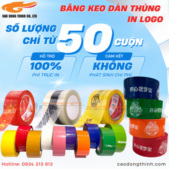 băng keo dán thùng in logo
