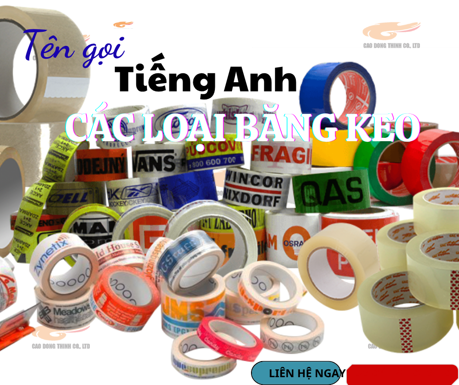 Hình ảnh các loại băng keo thông dụng