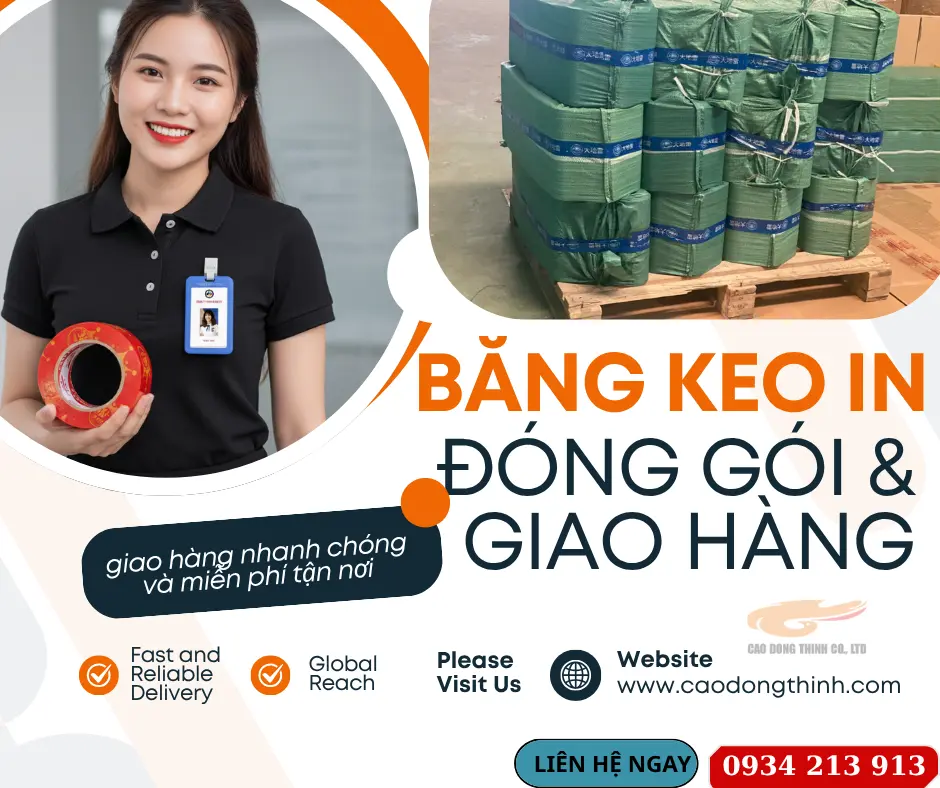Giao hàng Băng keo in miễn phí tận nơi tại Cao Đông Thịnh