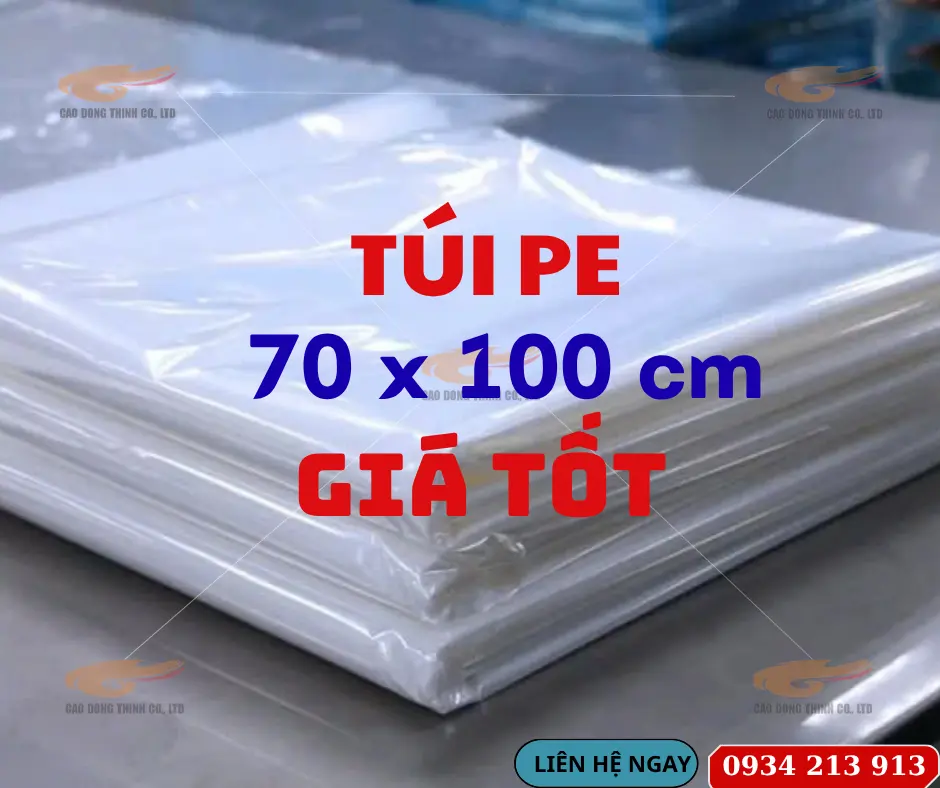 Túi PE 70 x 100 cm chất lượng cao
