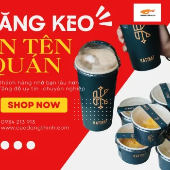 Băng keo in tên quán theo yêu cầu chất lượng cao