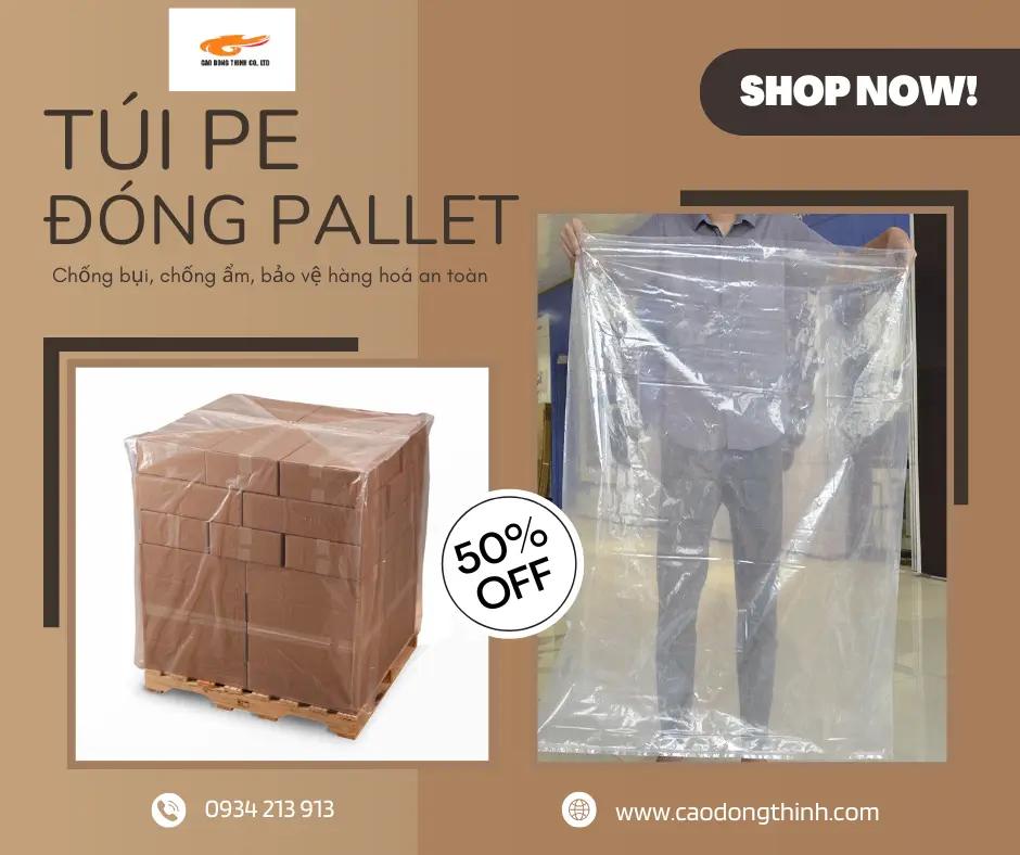 Túi PE đóng pallet chất lượng cao